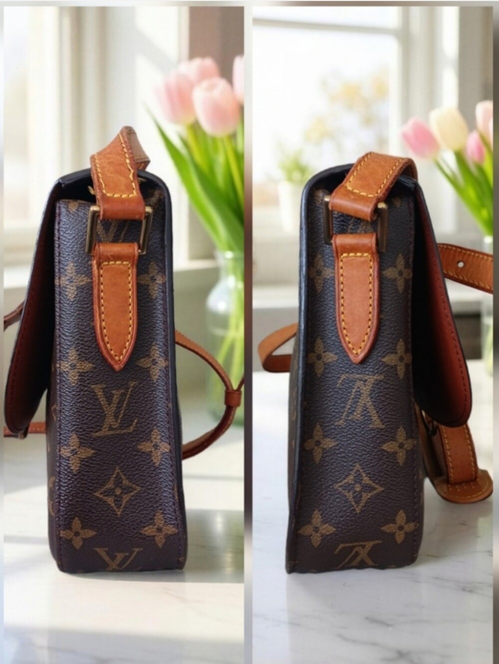 Louis Vuitton Saint Cloud GM Monogram Crossbody Vintage 1998 ✨ COA - Picture 8 of 16